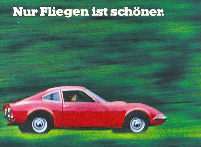Advertentie Opel GT